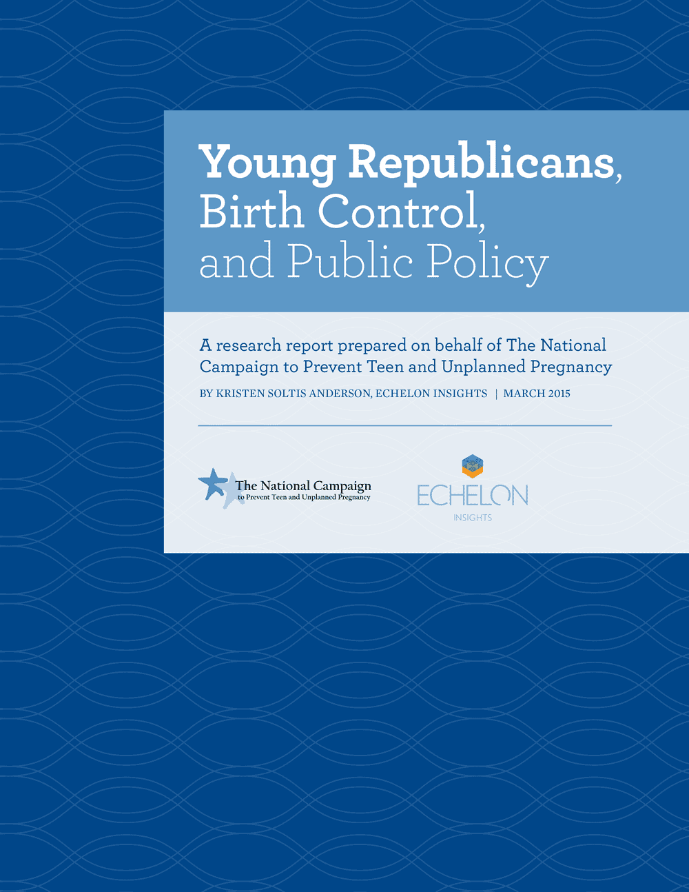 Young Republicans, Birth Control, and Public Policy