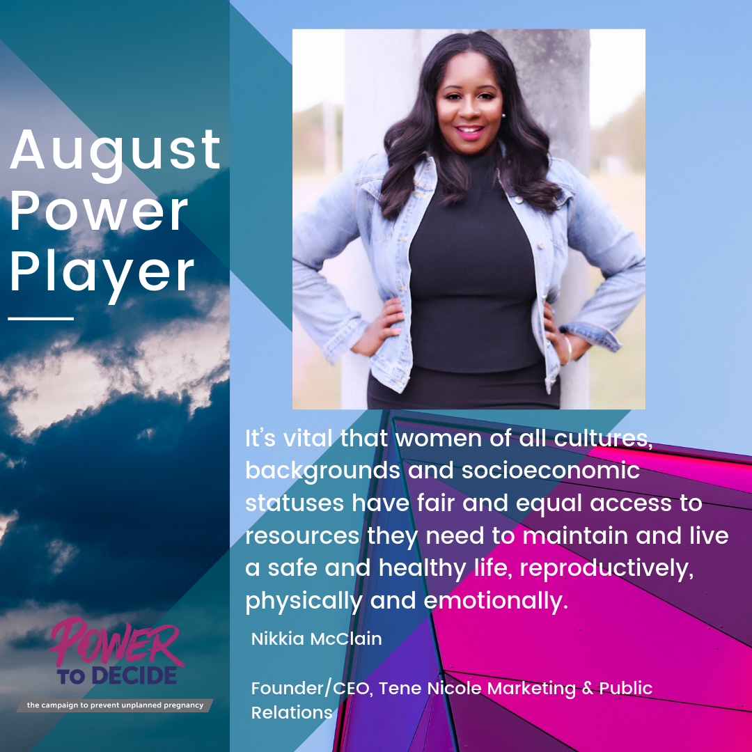 a picture of and quote by Nikkia McClain