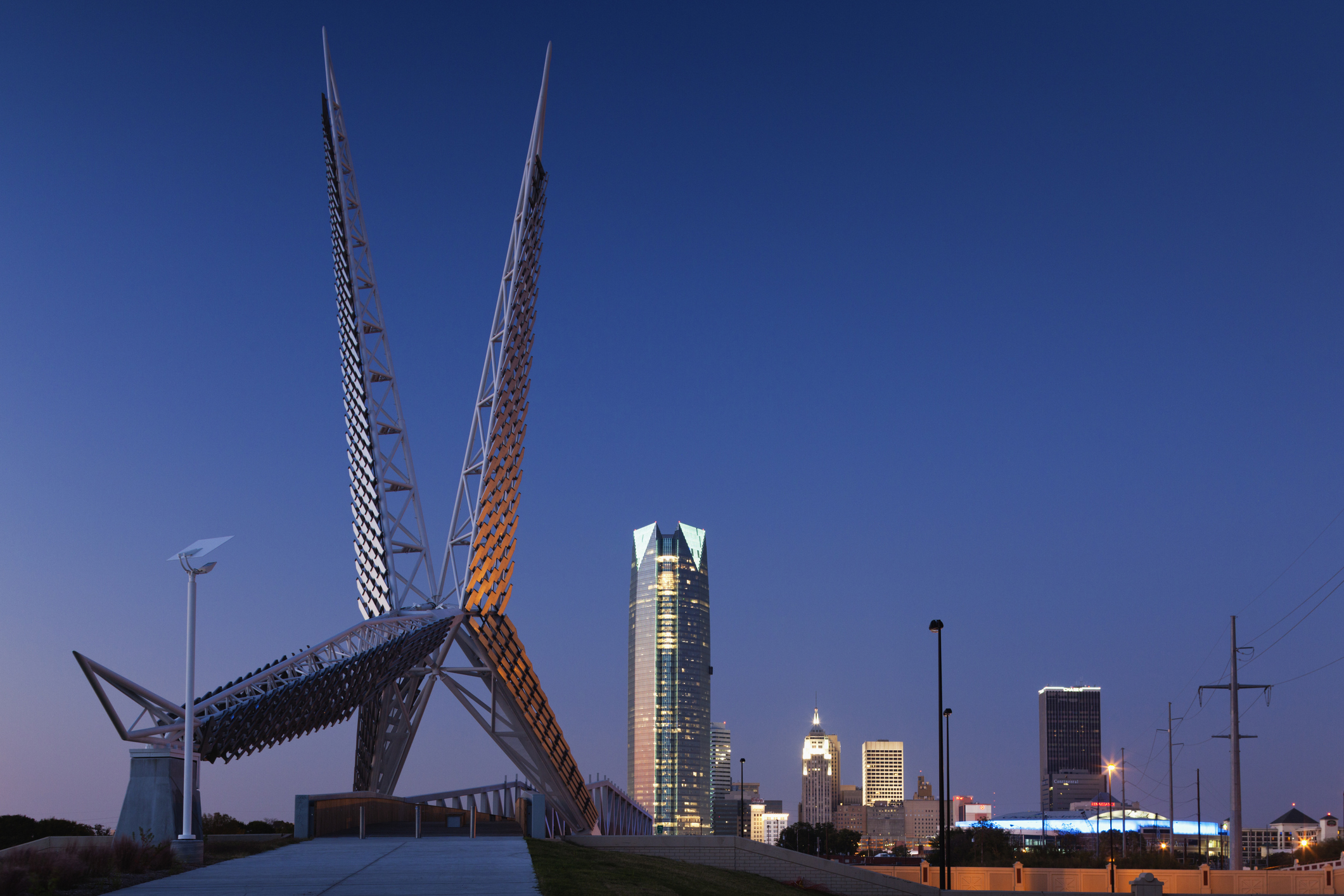 A bridge in Oklahoma City, Oklahoma