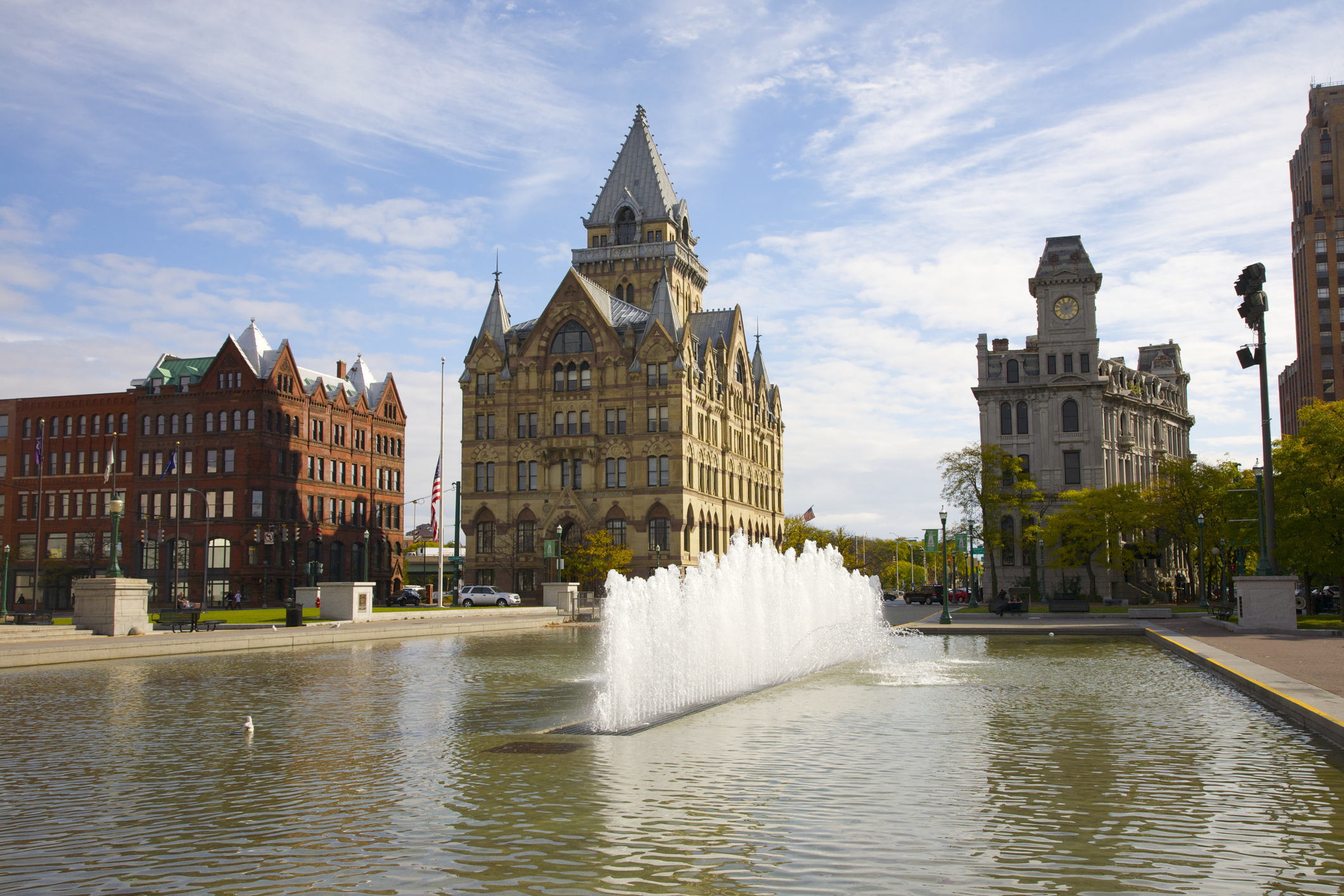 A photo of downtown Syracuse, New York