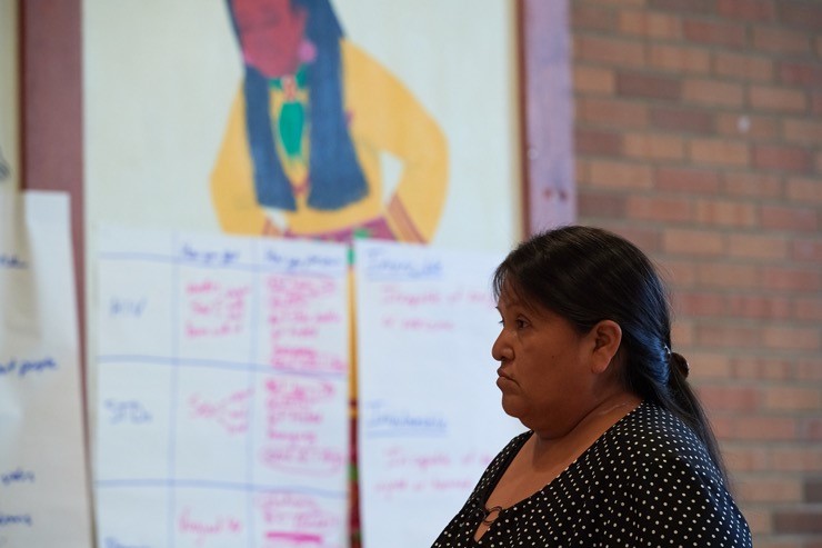 a woman at a workshop
